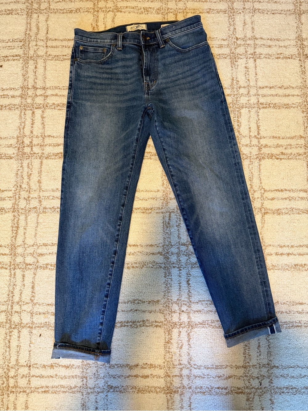 Madewell Relaxed Tapered Stretch Selvedge Jeans
